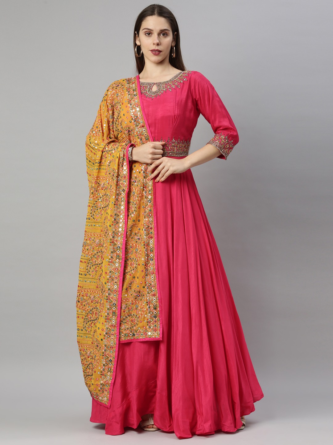 Round churidar cheap